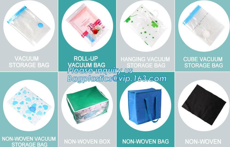 PA plastic clothes quilt space save zipper compression bags, space saver vacuum bag clothes, vaccum storage bags
