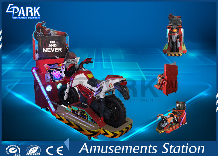 Atttractive Design Arcade Racing Machine / Motorcycle Arcade Simulator Different Scenes