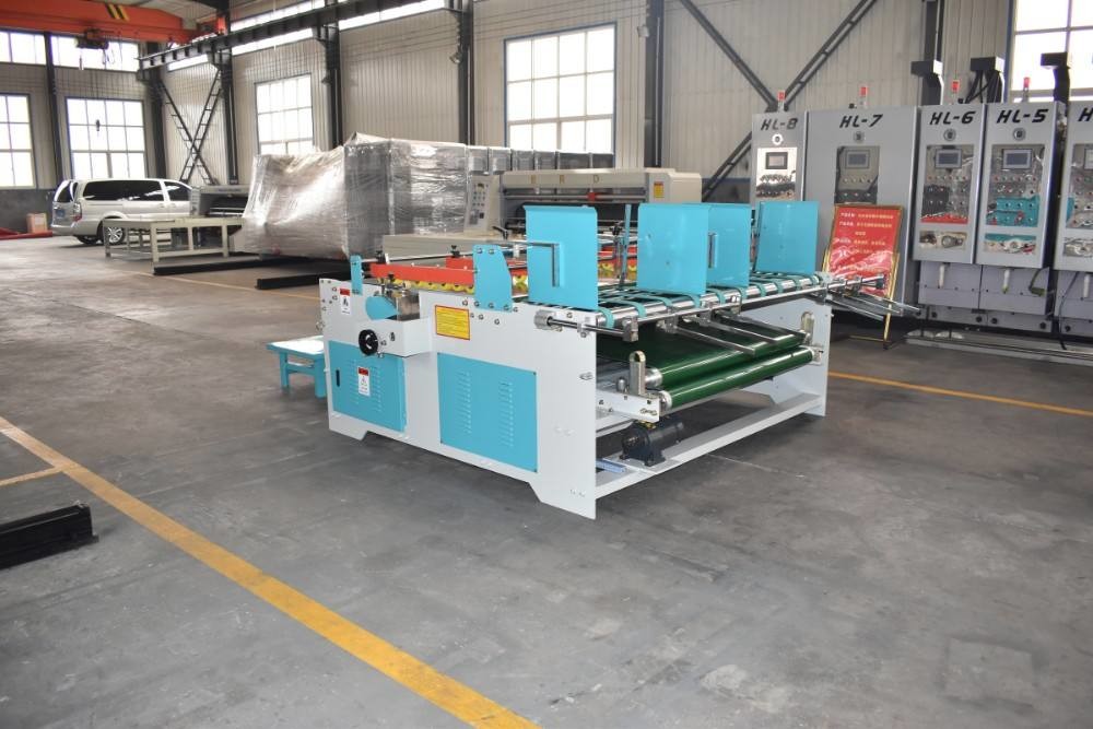 3.2kw Manual Corrugated Carton Folder Gluer Machine For PP Paper Box Making