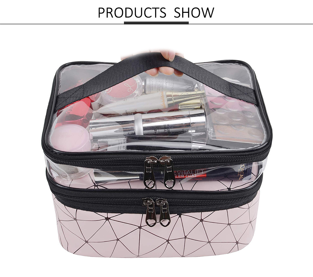 Waterproof Multifunction Marble Zipper Toiletry Bag For Women