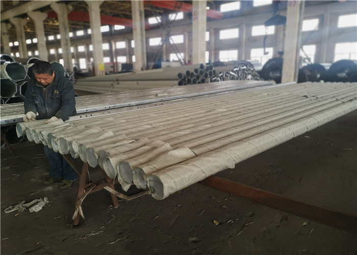 4mm Thick Polygonal 15m Q235 Hot Roll Steel Electric Pole