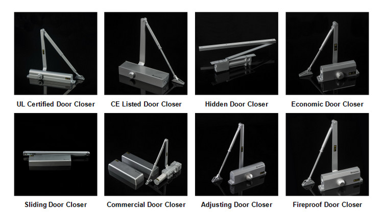 Automatic Heavy Duty Commercial Door Closer UL Listed Fire Rated For Wood Metal Door