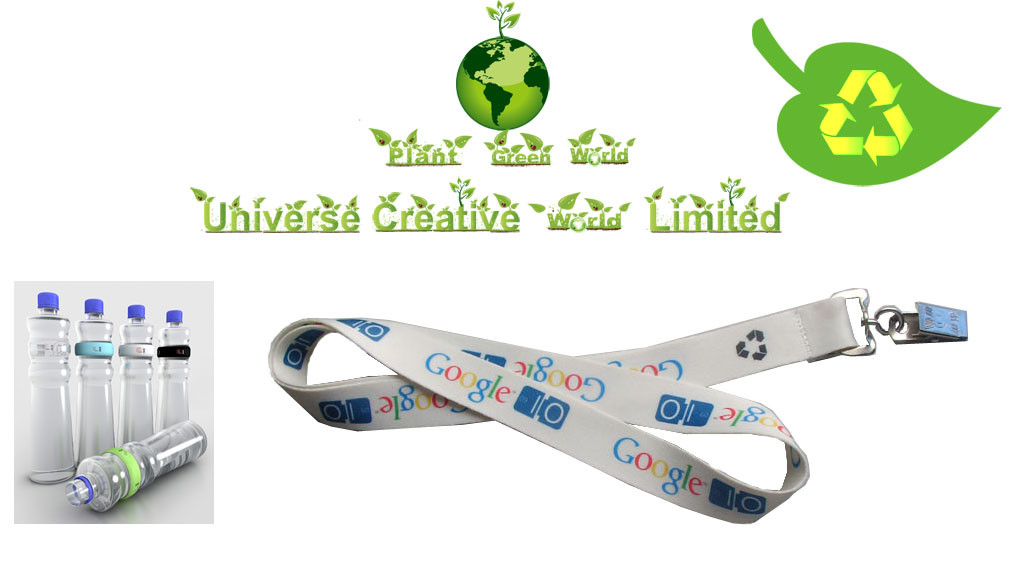 Save Our World Pantone Colors Eco Friendly Lanyards With Recycled Material