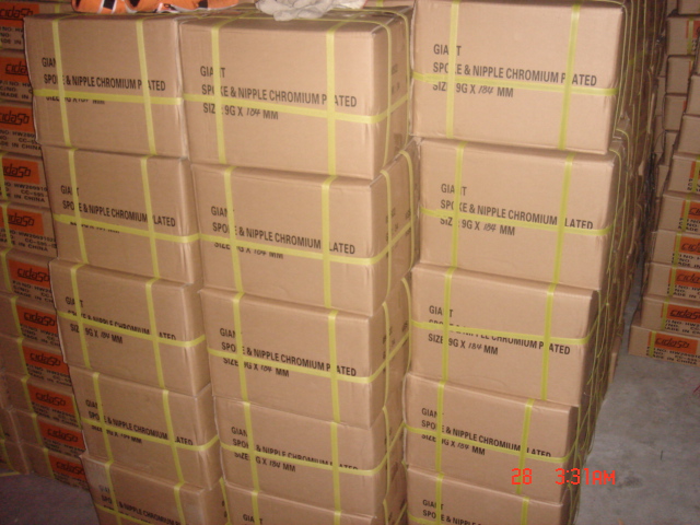 Zinc Plated Motorcycle Spokes and Nipples