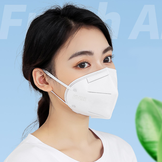 Non Woven 5Ply Dust Protective Disposable Mask , Kids KN95 Face Mask Face Dust Respirator