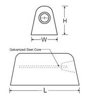 High potention sacrificial magnesium anode Mg balance ISO9001