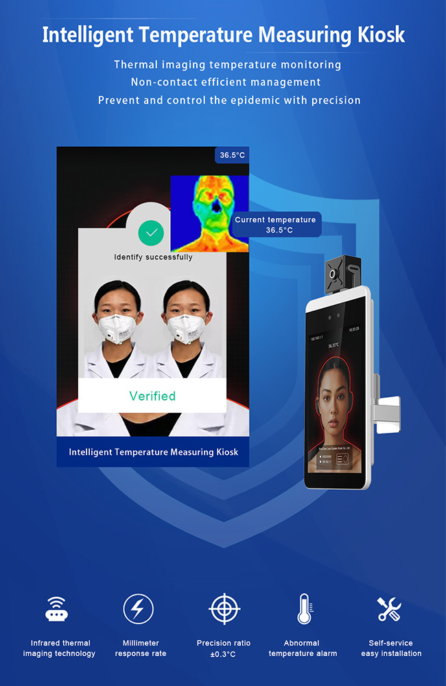 Digital Touch Free Infrared Thermometer Metal Body Infrared Scanner Gun Face Recognition