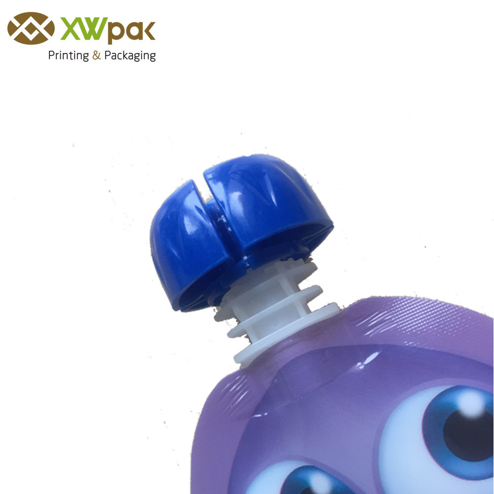 Stand Up Juice Spout Pouch Bag Water Jelly Packaging Bottom Sealing 7mm