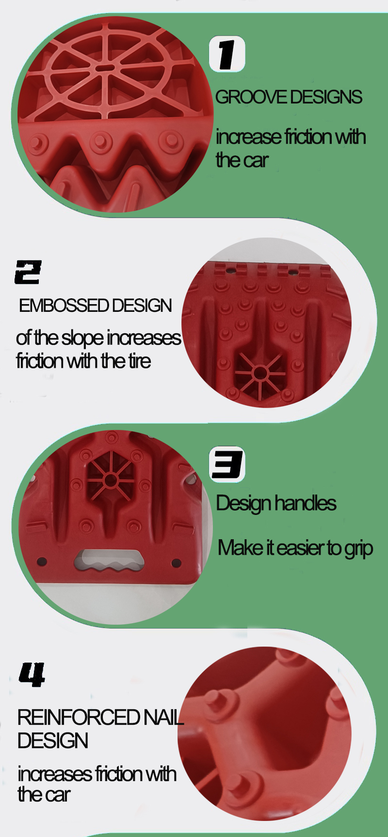 Off Road Nylon Recovery Track sand ladder Emergency Automobile Wheel Escaper Recovery Board Vehicles