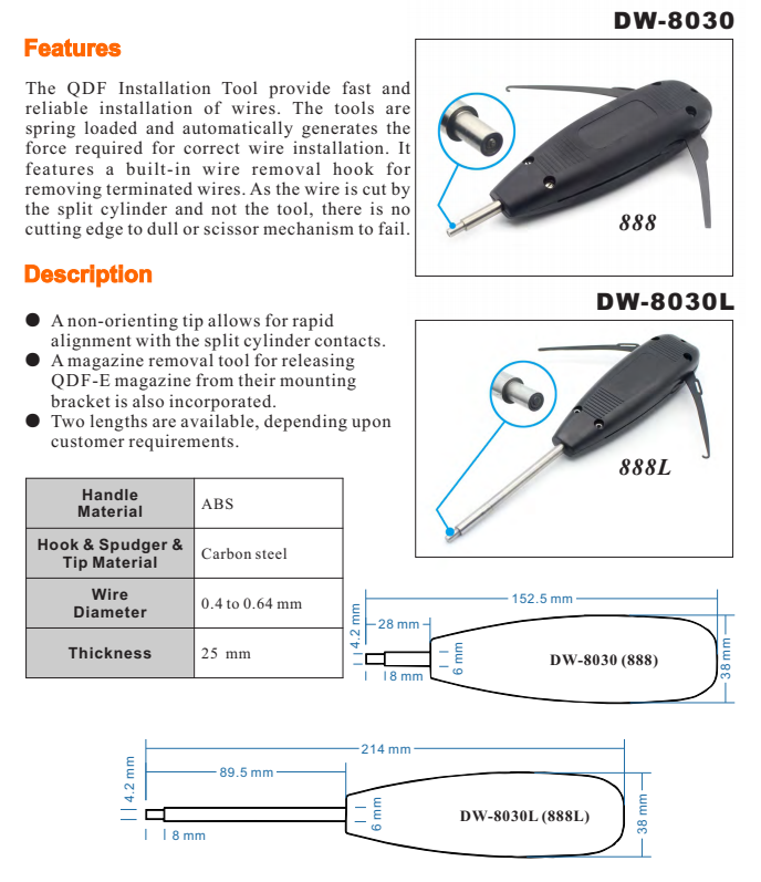 888 Yco QDF Impact Cable Installation Tool The Ultimate Solution for Cable Management
