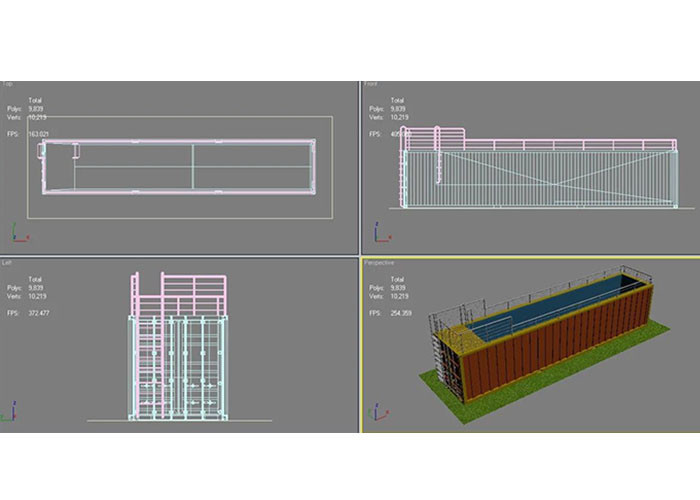 Topshaw Customize Free Design 20ft 40ft Australia DIY Shipping Container Pool