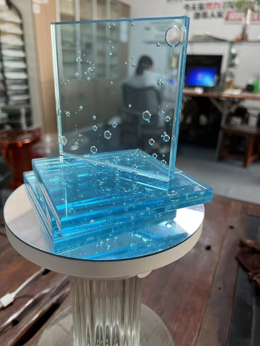 Flat And Curve Laminated Tempered Glass Solid Structure