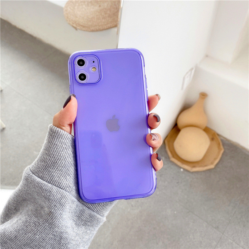 Tpu Florescent Shockproof Mobile Phone Covers For Iphone 6 7 8 X 11 12 Pro Max