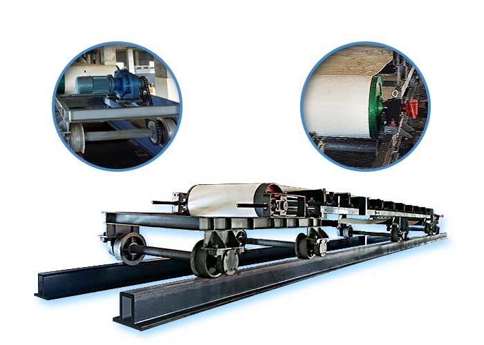 Gearmotor Material Handling Conveyor , Carbon Steel Belt Conveyor Adequate Horsepower