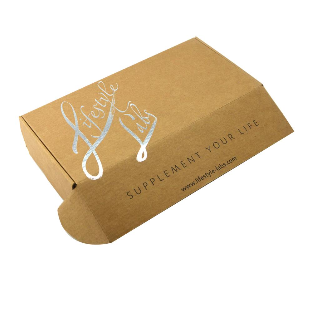 Brown Corrugated Cardboard Storage Box Foldable Compostable Shipping Boxes