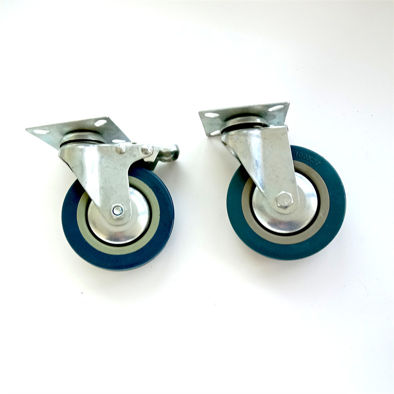 Grip Stem Mounting Type PP Light Duty Caster Wheels 3 Inch Wheel Size
