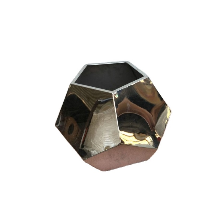 Unique shape design metal planters pots for garden decoration