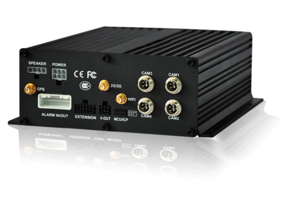 Functional 4CH HDD&SD Vehicle Mobile DVR wifi & 3G & GPS * 6CH alarm input, 2CH alarm output