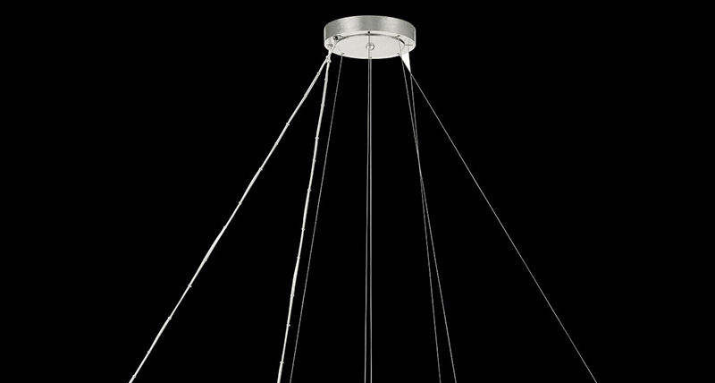 High Brightness Gold Water Drop Crystal Chandelier Ceiling Light Dimmable