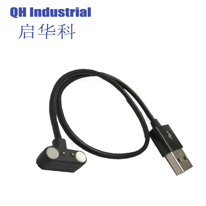 2Pin Chinese Manufacturer Battery Double-End Magnetic Pogo Pin  Pogo Pin Connectors For Smart Watch 