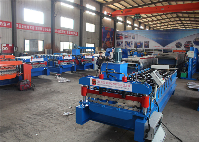 Automatic Cold Steel Corrugated Iron Sheet Roofing Tile Making Roll Forming Machine For Building Materials Machinery