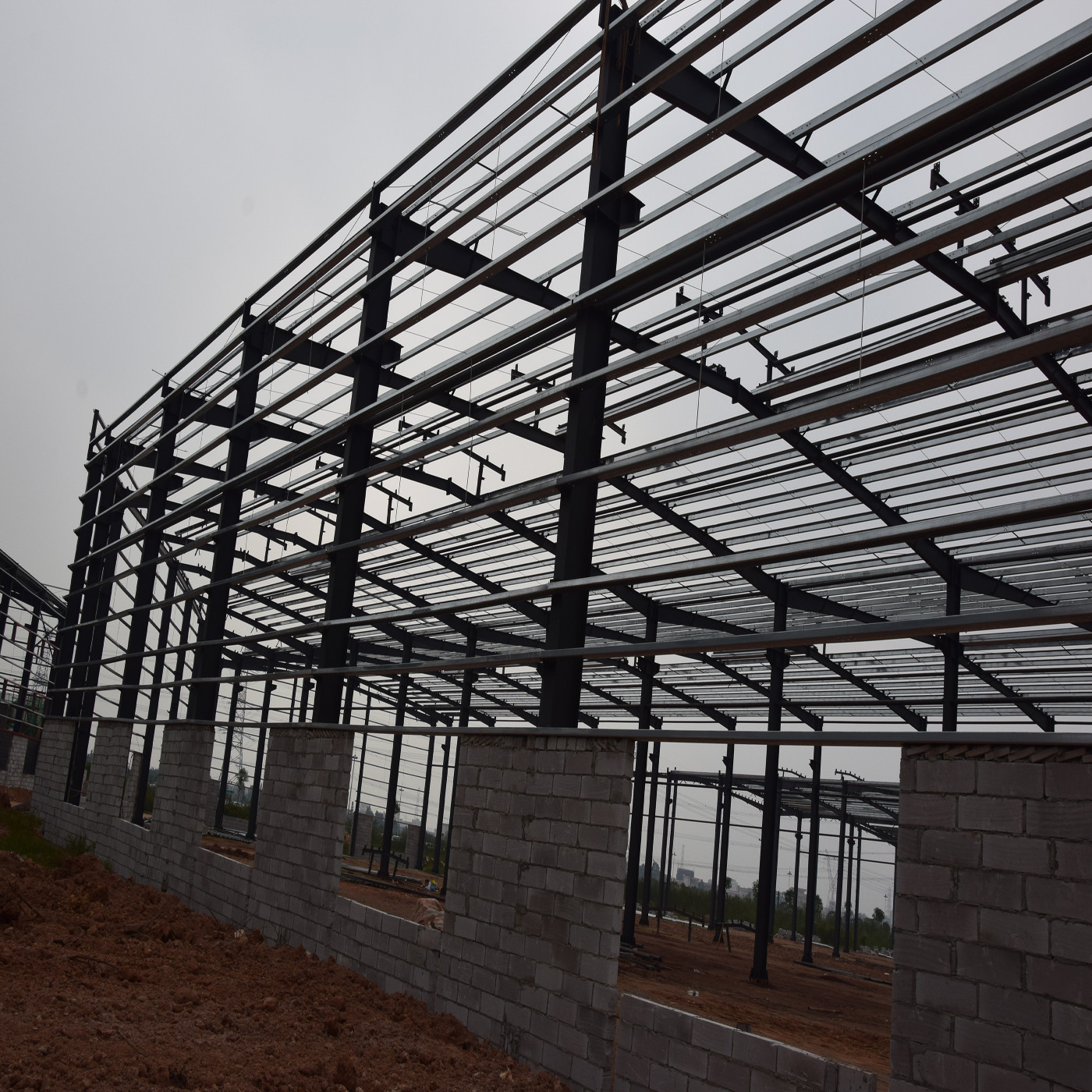 Q345 Galvanized Factory Prefabricated Material Steel Structure For Factory Steel Building