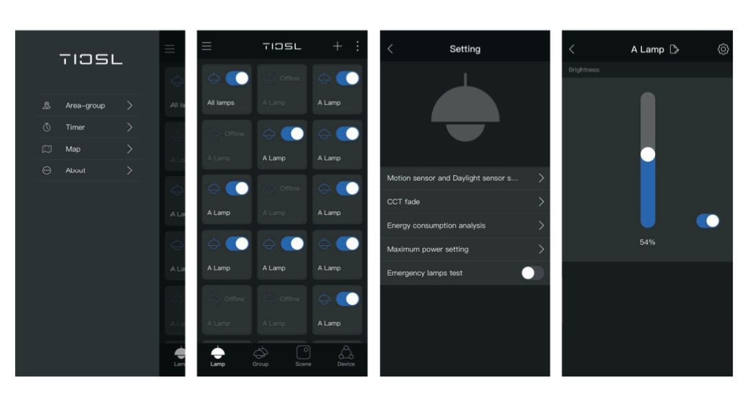 100W 150W Linear High Bay Light Energy Efficient With Via App Control