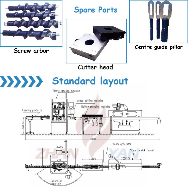 Stainless Steel Shrink Sleeve Labeling Machine , 2.0KW Sticker Labelling Machine