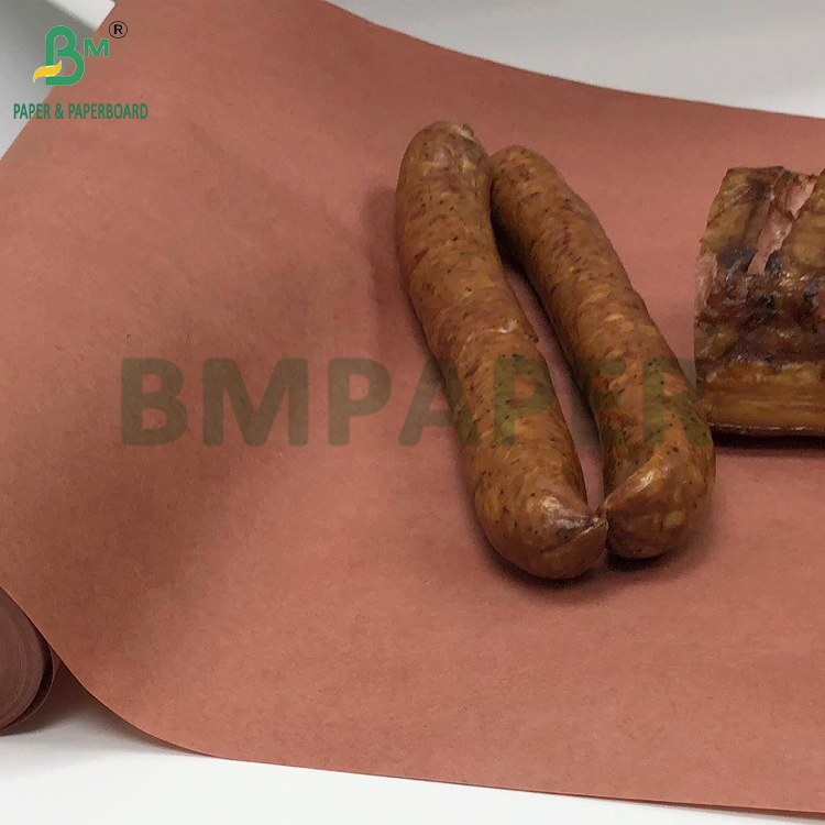 60gsm 70gsm Pink Unwaxed Butcher BBQ Paper Roll For Smoking Meat 18 Inch x 175 Feet 