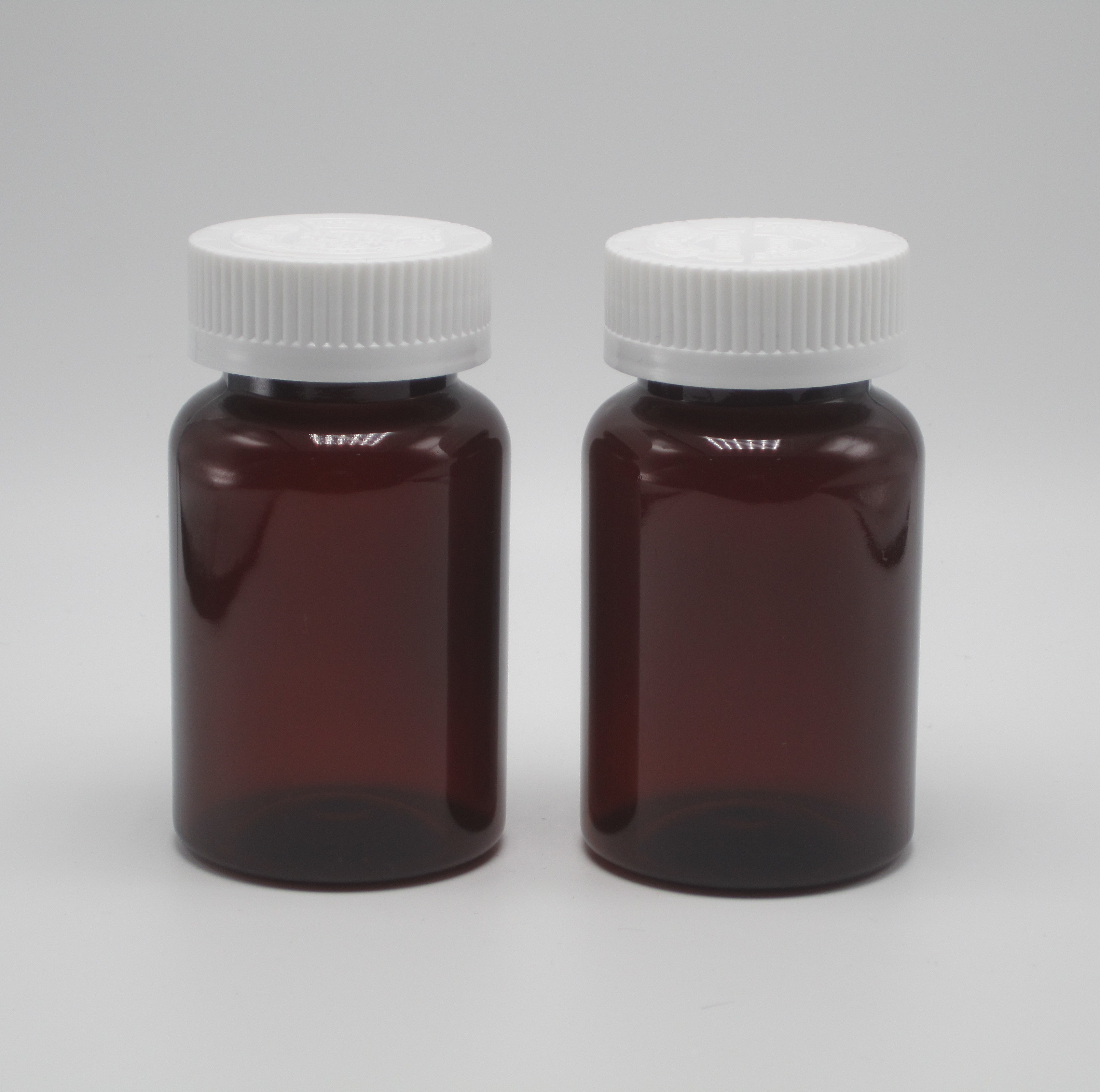 Securely Store Supplements with 120mL 4oz Translucent Amber Pill Containers and Cap