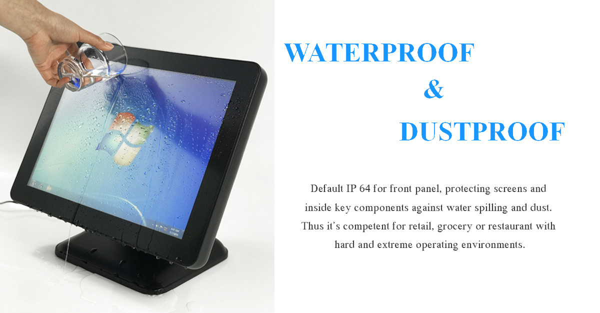 1024*768 15 Inch Self Service Dual Screen Android POS PC