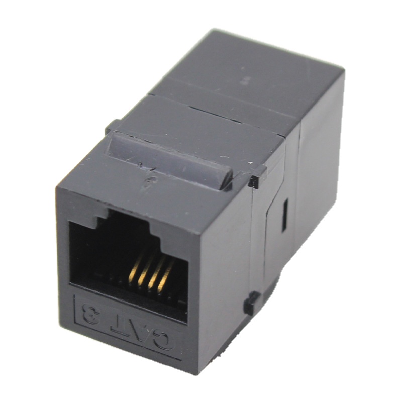 Exact Cables ABS CAT3 UTP Inline Coupler FTP Keystone Jack Female to Female Lan Cable Extender