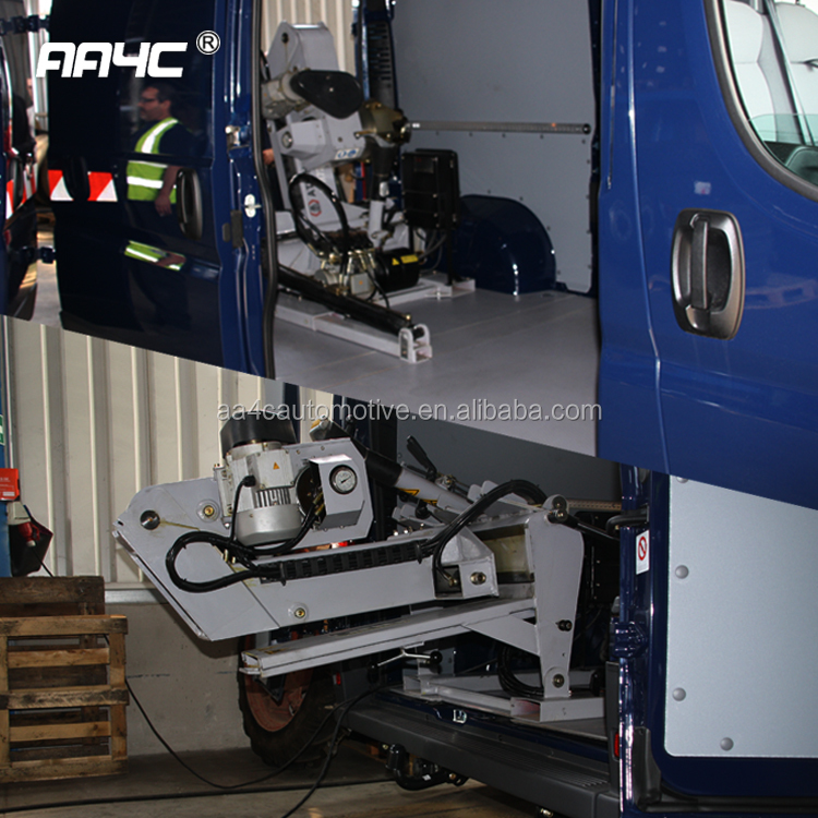AA4C Mobile truck tire changer on vans