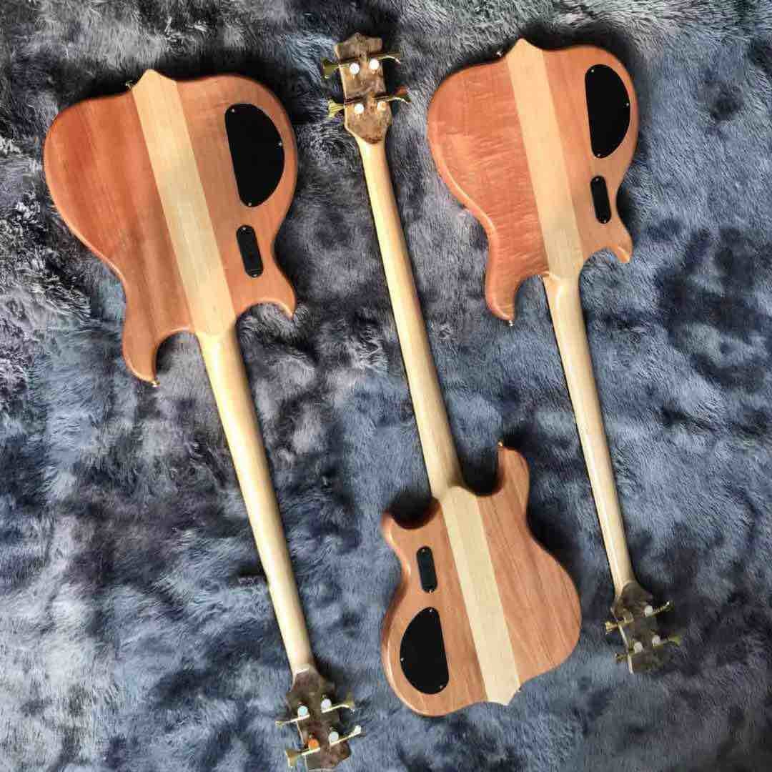 Custom Alem Grand Type 4, 5, 6 Strings Neck Through Body Electric Bass Ash Body