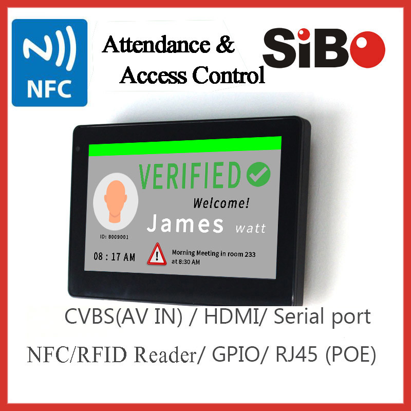 3 Color RGB LED Light Andorid POE 7 Inch Tablet For Meeting Room Ordering