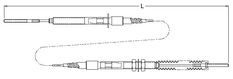 High Temperature Resistant Mechanical Control Cable Clutch Cables for FAW/Yutong Buses