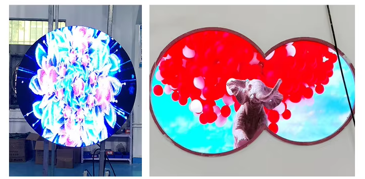 Logo Sign Circle Round LED Display Diameter 1.5 M LEDdisplay
