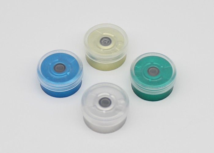 13mm Multi Color Aluminum Plastic Caps , GMP Standard Tear Off Seal