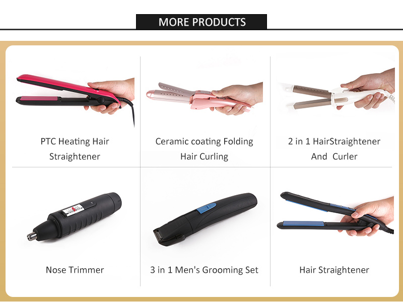 CE ROHS Certified 20W Mini Hair Straightener Flat Iron With Plastic Cover