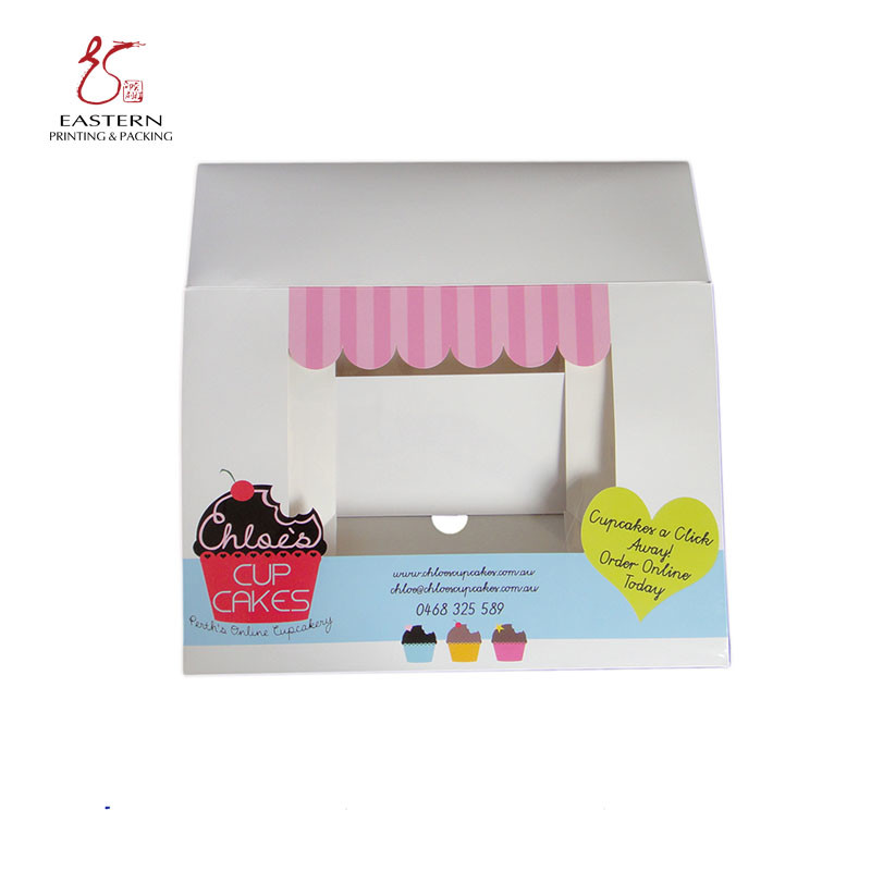 Custom PrintedCupcake Paper Box For Food Grade Cupcake Box Quantity