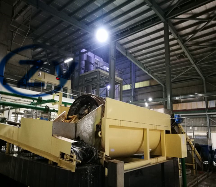 Carbon Steel Fresh Potato Rotary Washing Machine 20t/H 15kw