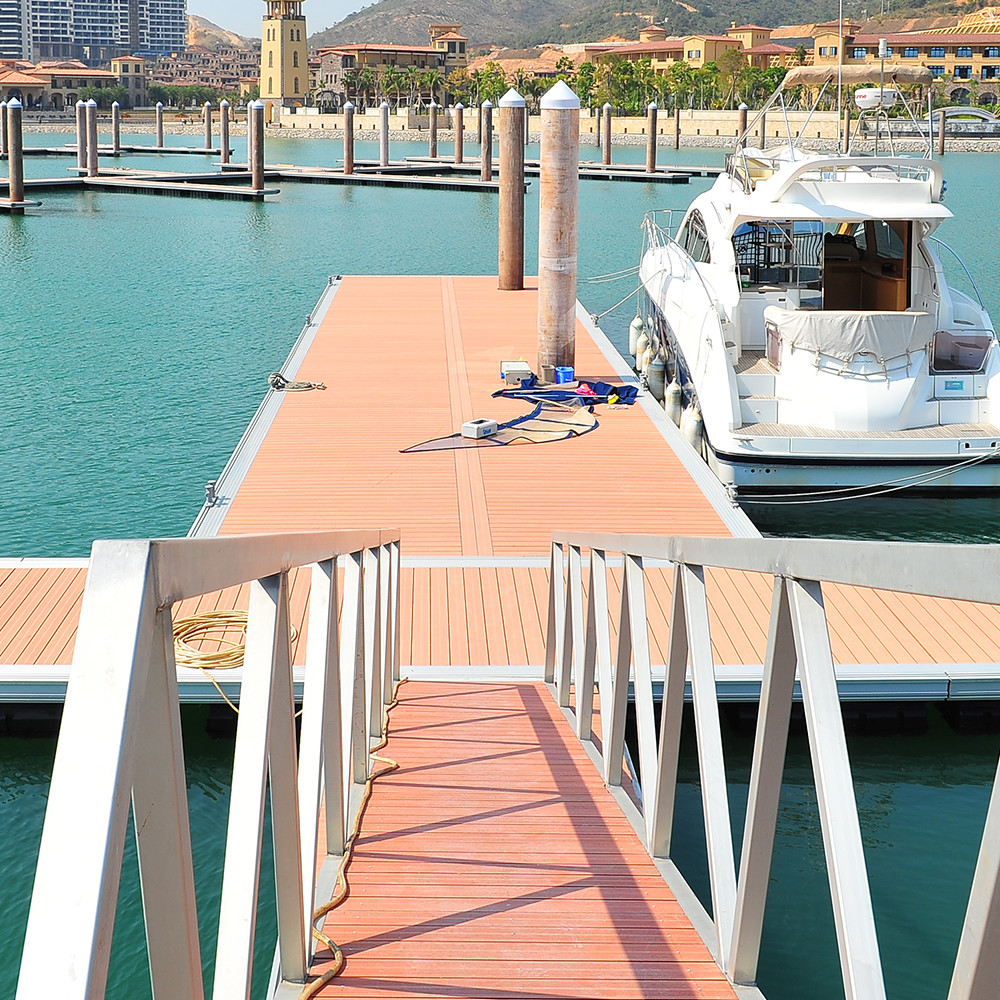 Aluminum Alloy 6061 T6 Yacht Floating Dock Sliver Painting Or Galvanized Floating Pontoon Bridge