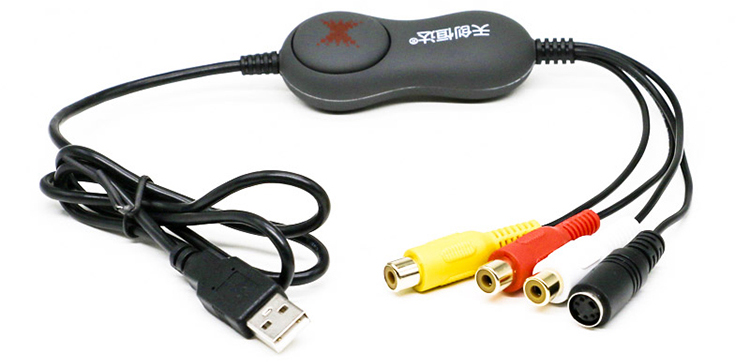 80cm Cable Free Driver AV To USB Video Capture Device For Live Streaming