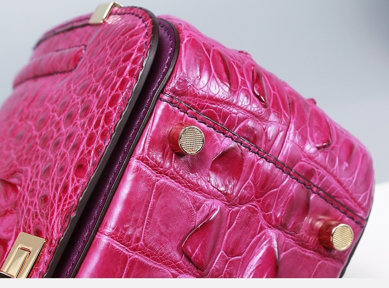 Authentic Genuine Crocodile Skin Female Small Purse Women Handbag Exotic Alligator Leather Lady Cross Shoulder Bag