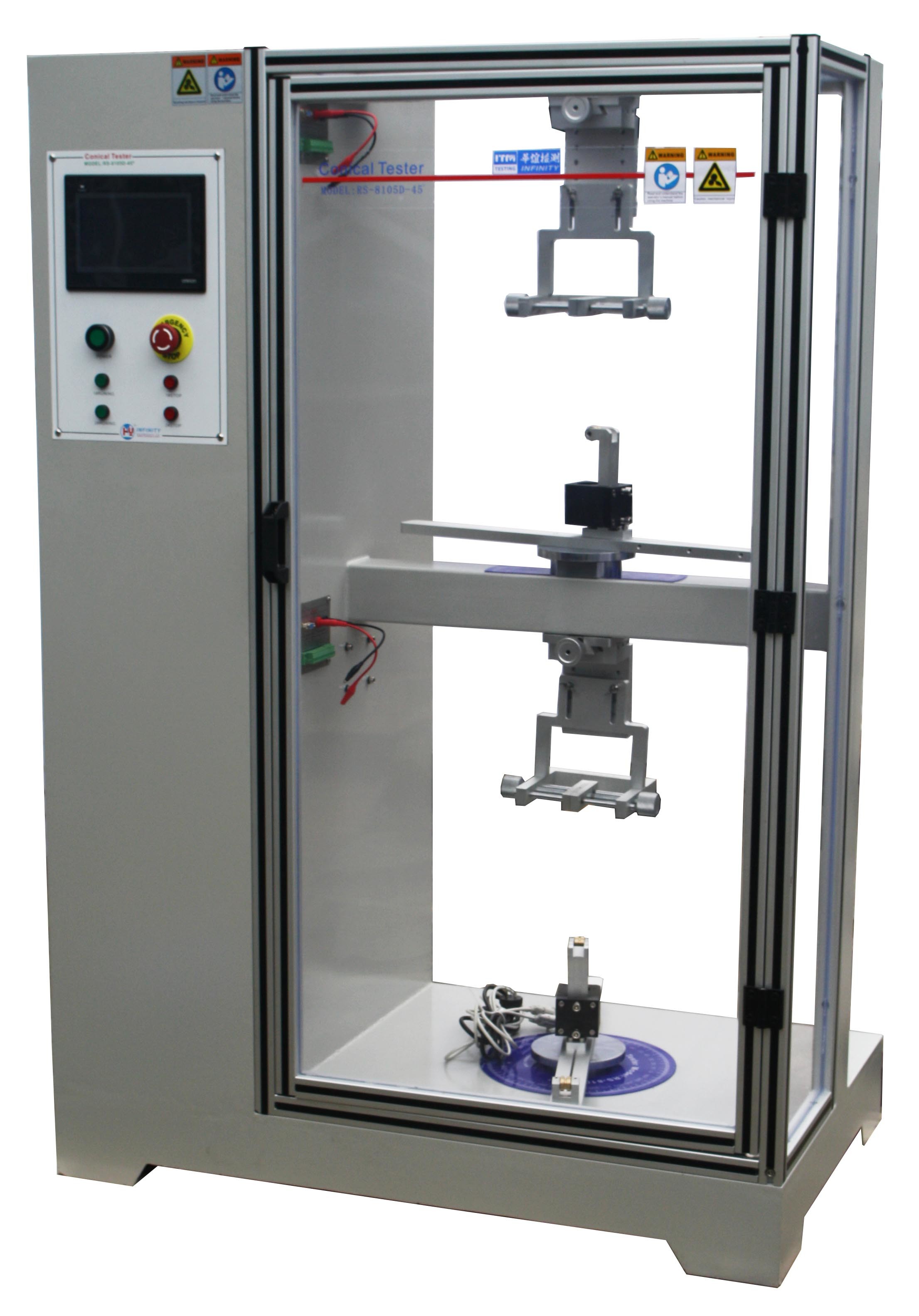 Double-Station Electronic Product Cable Conical Tester For Wire Endurance Life Testing 0~±720° Test Angle