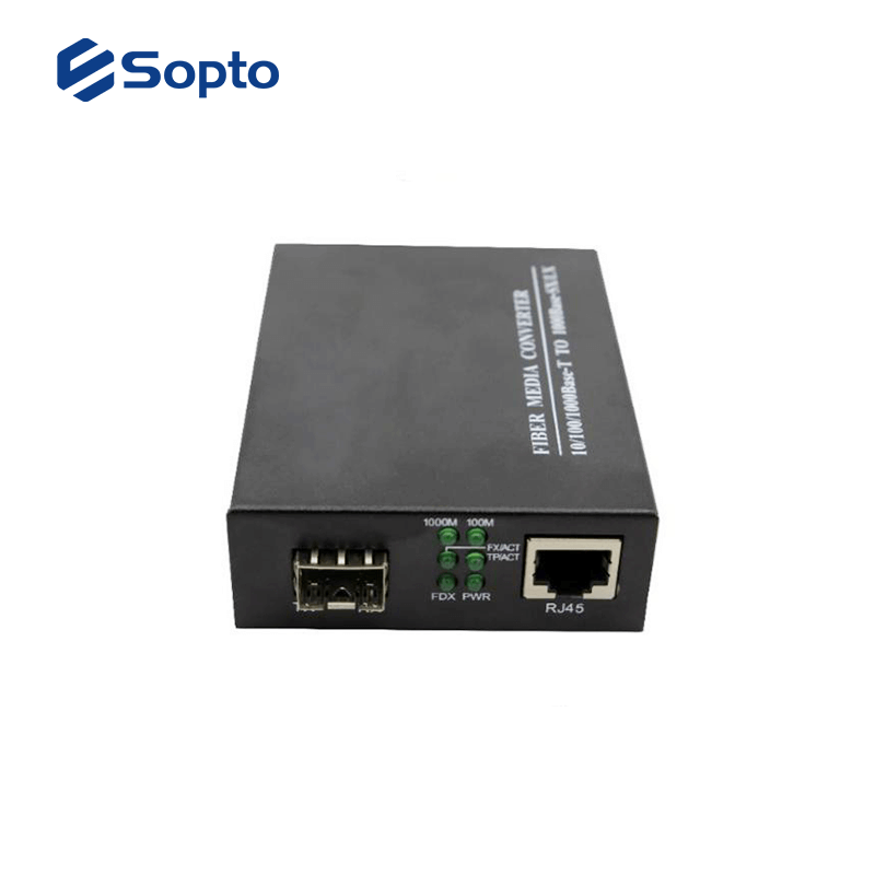 10/100/1000M 1 UTP Fiber Converter , 850nm Media Converter Optical Ethernet