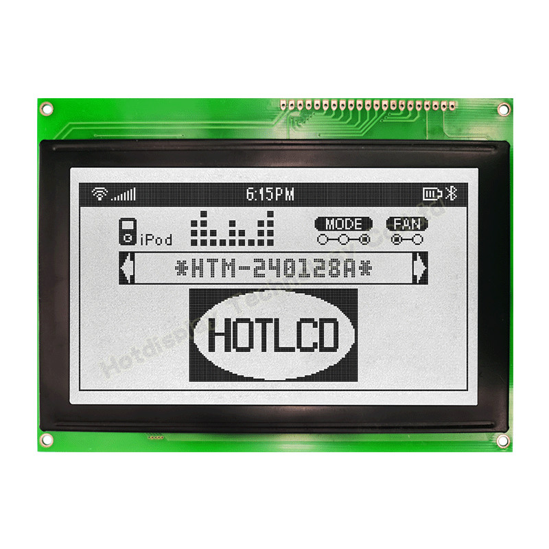 Industrial 240x128 Graphic LCD , T6963C STN LCD Display MCU / 8bit
