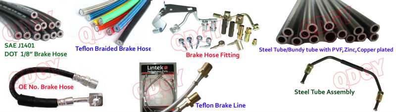 3.2mm internal diameter and 10.5mm size dot OEM approved SAE J1401 FMVSS106 Brake Hose Mat