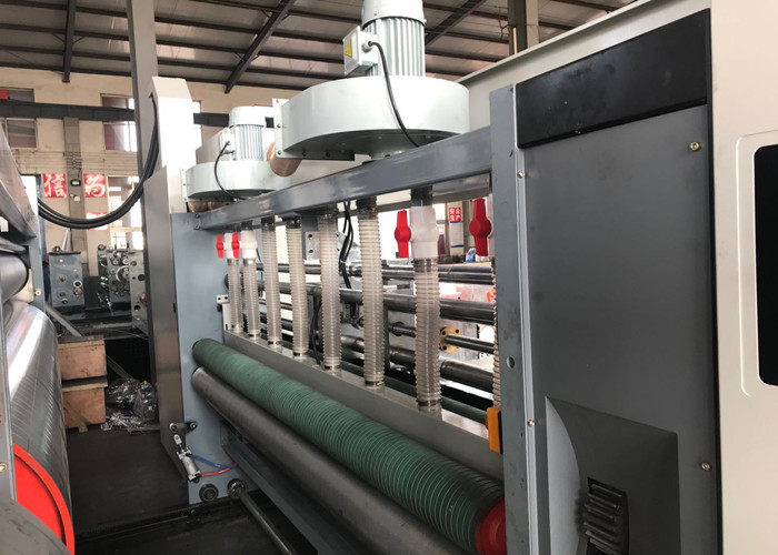 Flexo Corrugated Box Printing Machine , Rotary Die Machine Low Noise