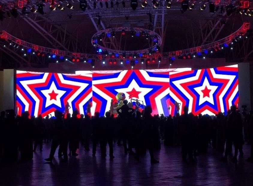 High Brightness 4.81mm Led Stage Backdrop Screen 500x1000mm